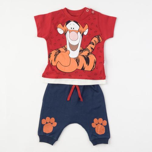 Бебешки комплект тениска и панталонки за момчеTiger Червен