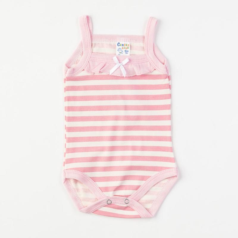 Baby bodysuit tank top For a girl Pink