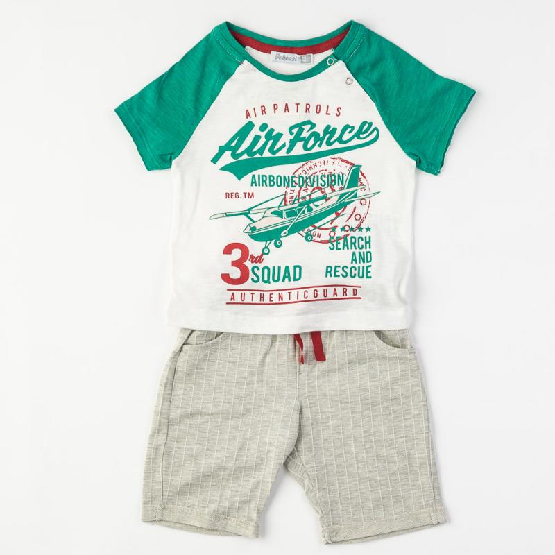 Childrens clothing set For a boy t-shirt and shorts  Bebessi Air patrol