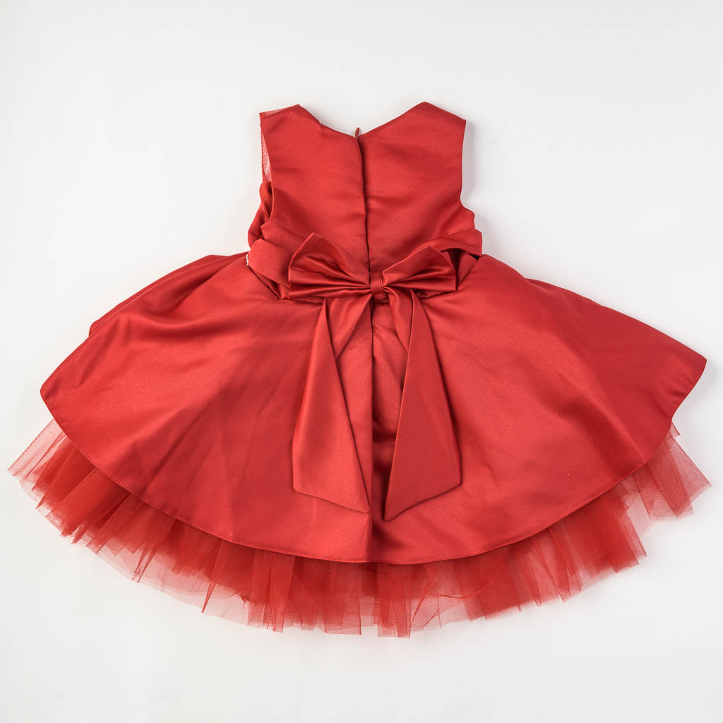 Παιδικο επισημο φορεμα  сатен и тюл  Κοκκινο