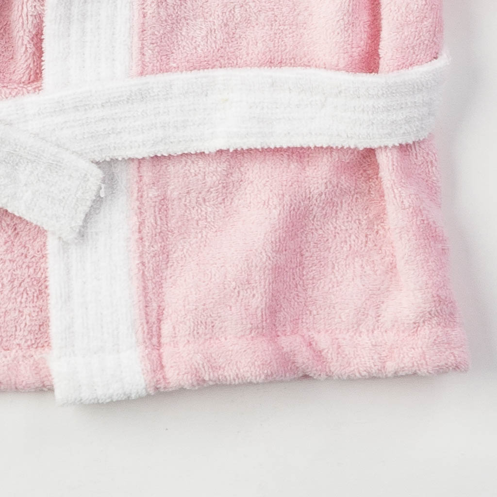 Бебешки халат за баня за момиче Princess Розов