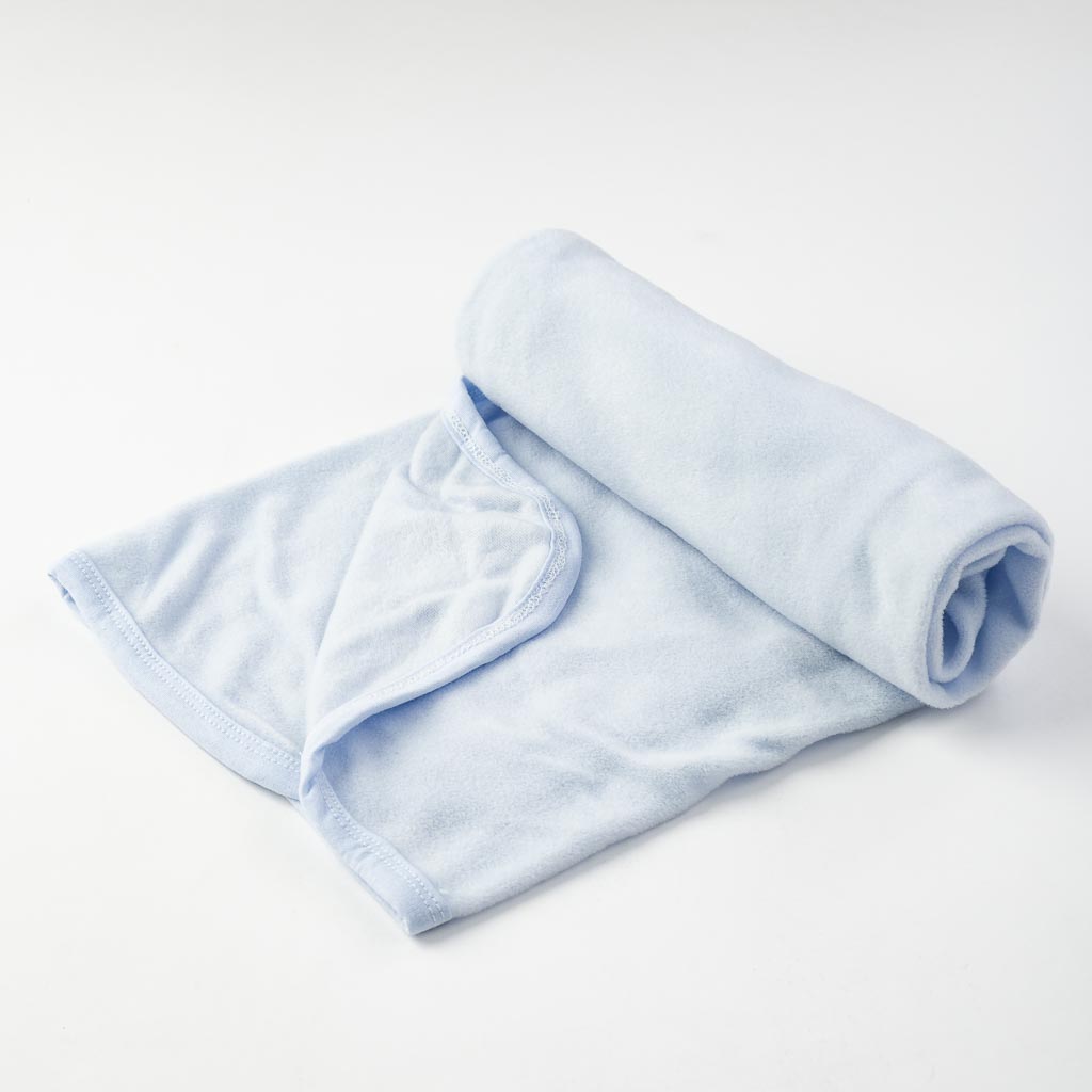 Бебешко поларено одеялце 85x85 Синьо