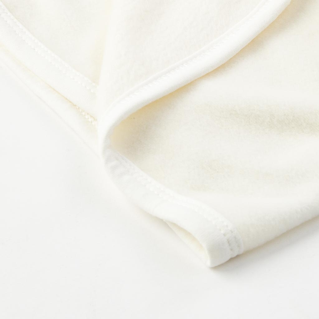 Бебешко поларено одеялце   85x85  Ασπρο