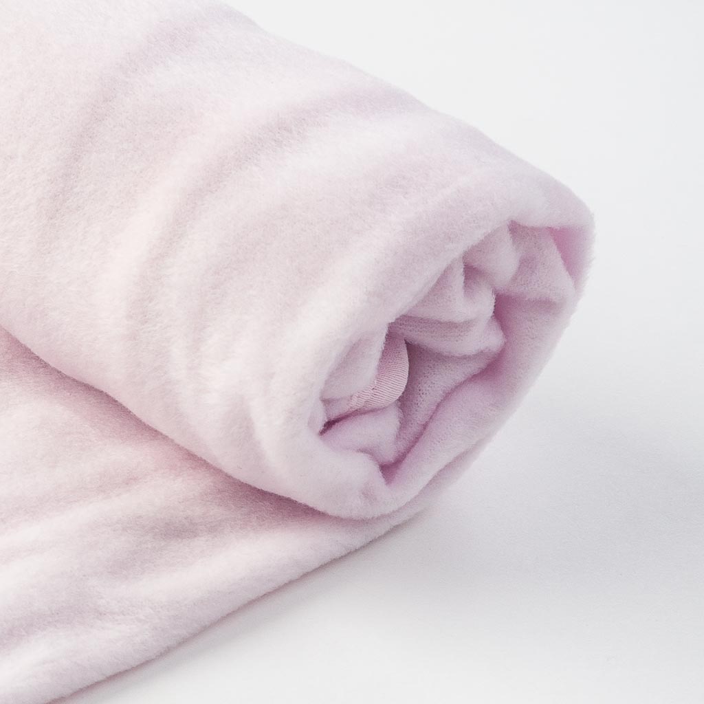 Бебешко поларено одеялце 85x85 Розово 2