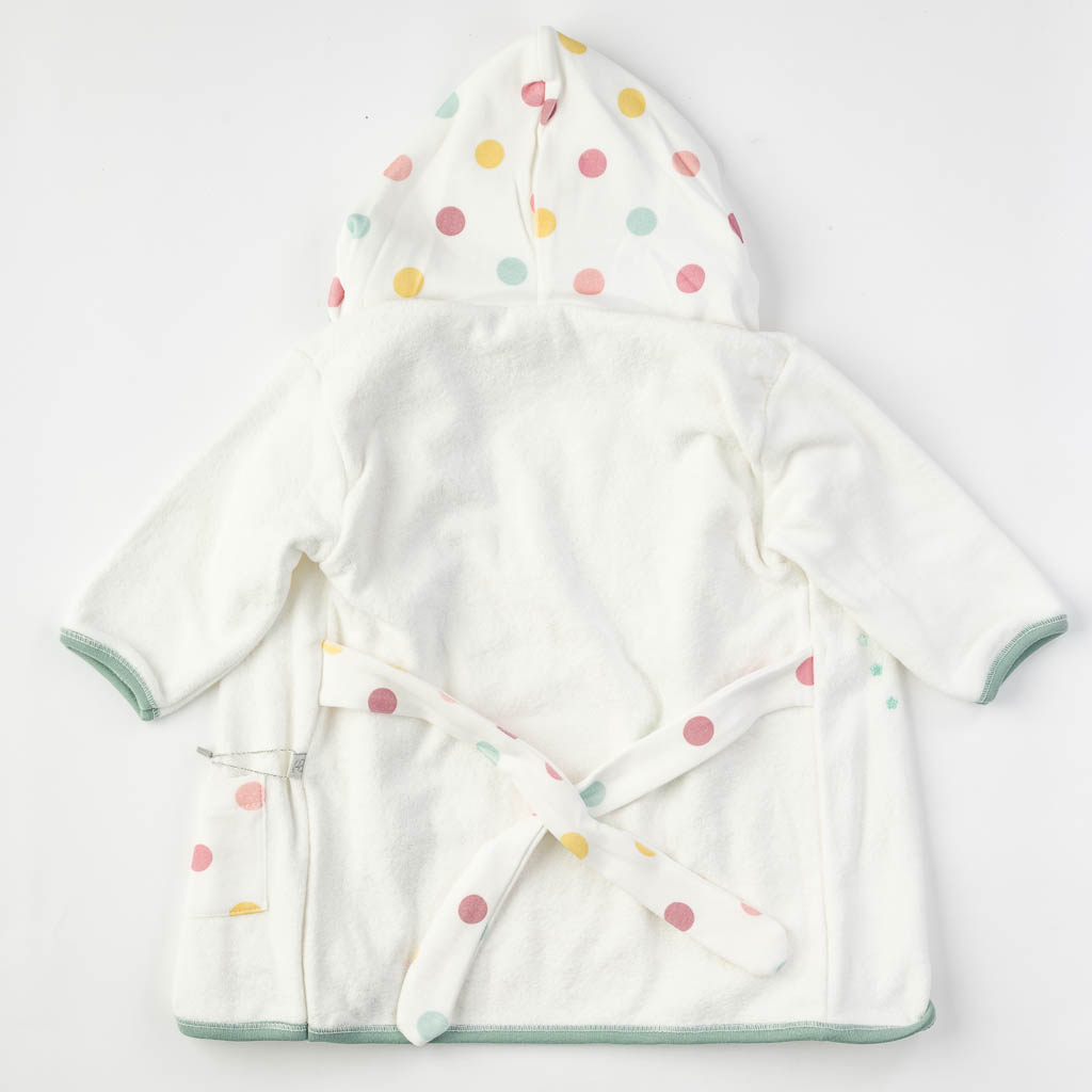 Бебешки халат за баня   Prety unicorn  Πρασινο