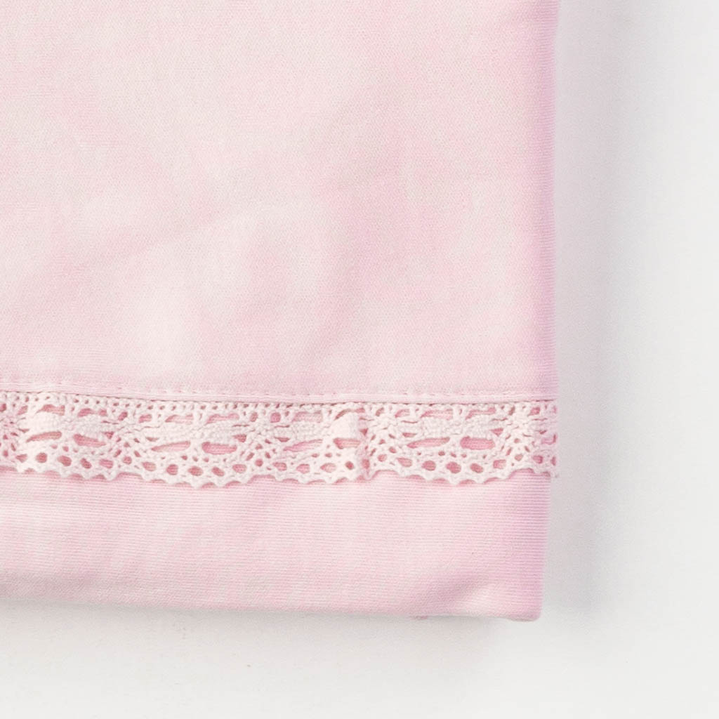 Бебешка пелена одеялце Anna Babba Butterfly 90x85. Розова