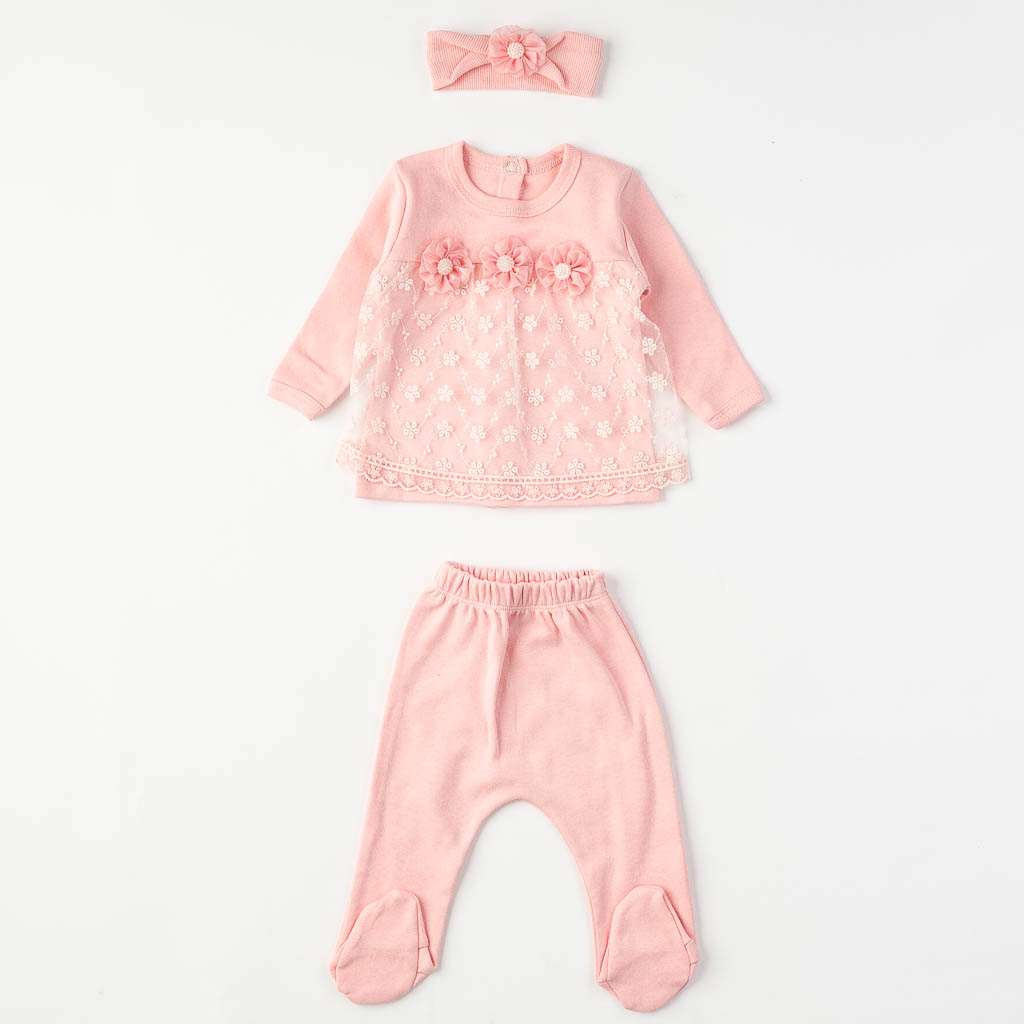 Βρεφικό σετ νεογέννητου με κουβερτουλα  с обувки  Για Κορίτσι  Little Princess  Ροζ
