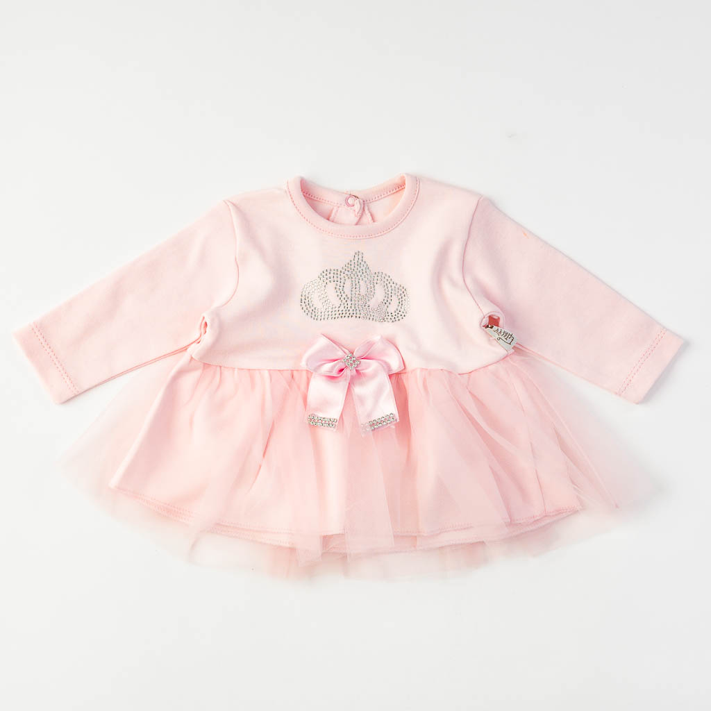 Βρεφικά σετ ρούχων Για Κορίτσι 3 τεμαχια με κορδελα για τα μαλλια  Princes  Ροζ