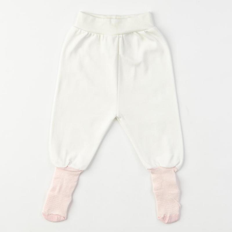 Baby pants For a girl with a sock White