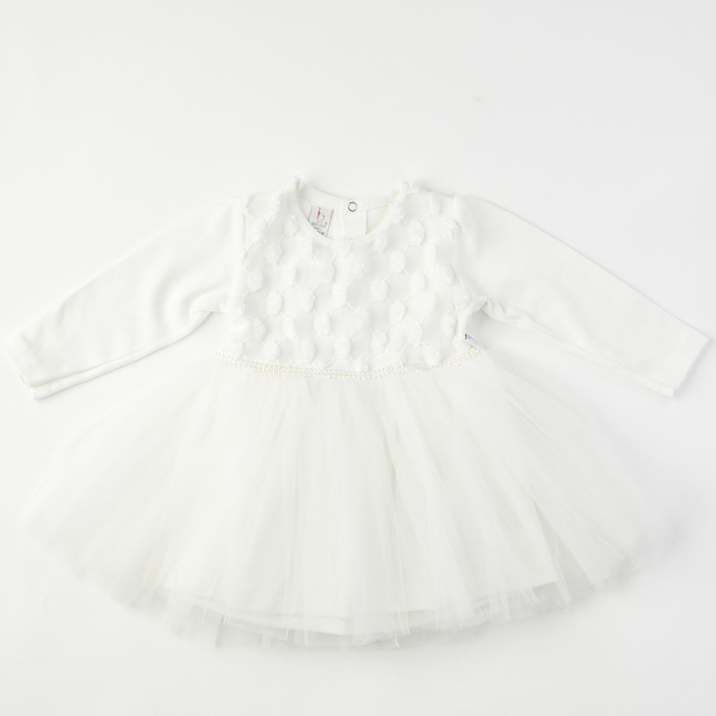 Бебешка официална рокля с болеро Bulsen baby - Бяла