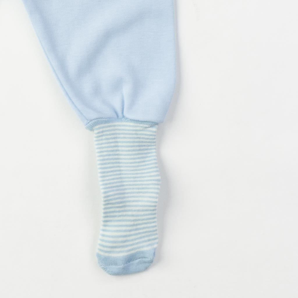 Бебешки ританки за момче с чорапче Сини