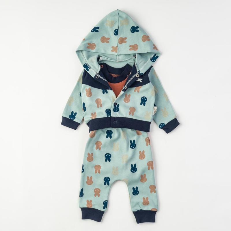 Baby set For a boy 3 parts  Rescue  Green