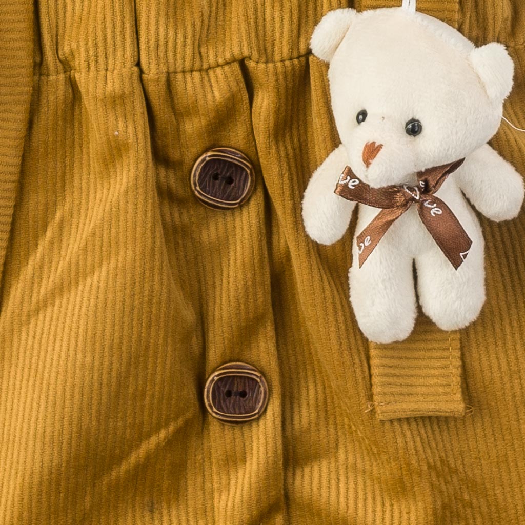 Παιδικό σετ  сукман с блузка   Bear  Μουσταρδι