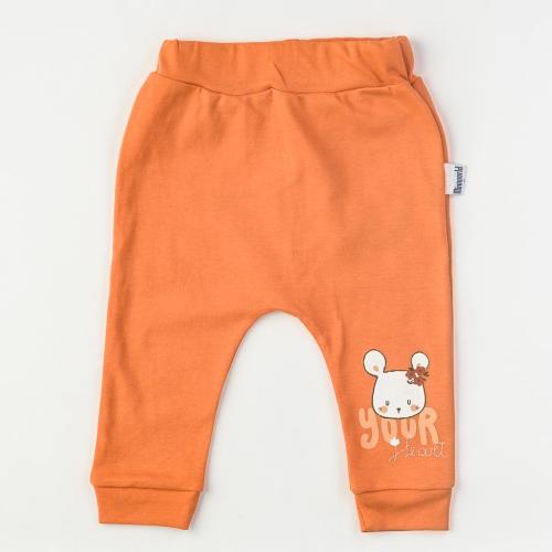 Бебешки панталон за момиче Bunny Оранжев