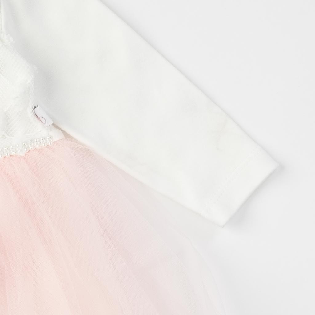 Βρεφικο επισημο φορεμα με μπολερο και στεμα  Bulsen  Ροζε
