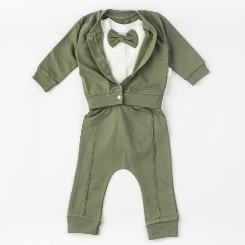Βρεφικά σετ ρούχων Για Αγόρι απο 3 τεμαχια  Elci Bow  Πρασινο