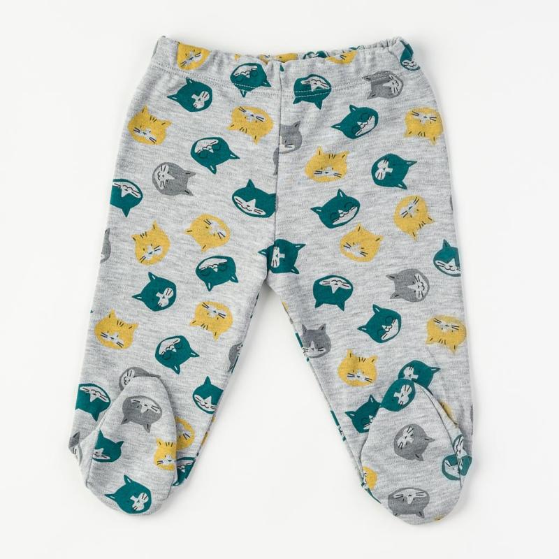 Baby pants For a boy  Cat  Gray