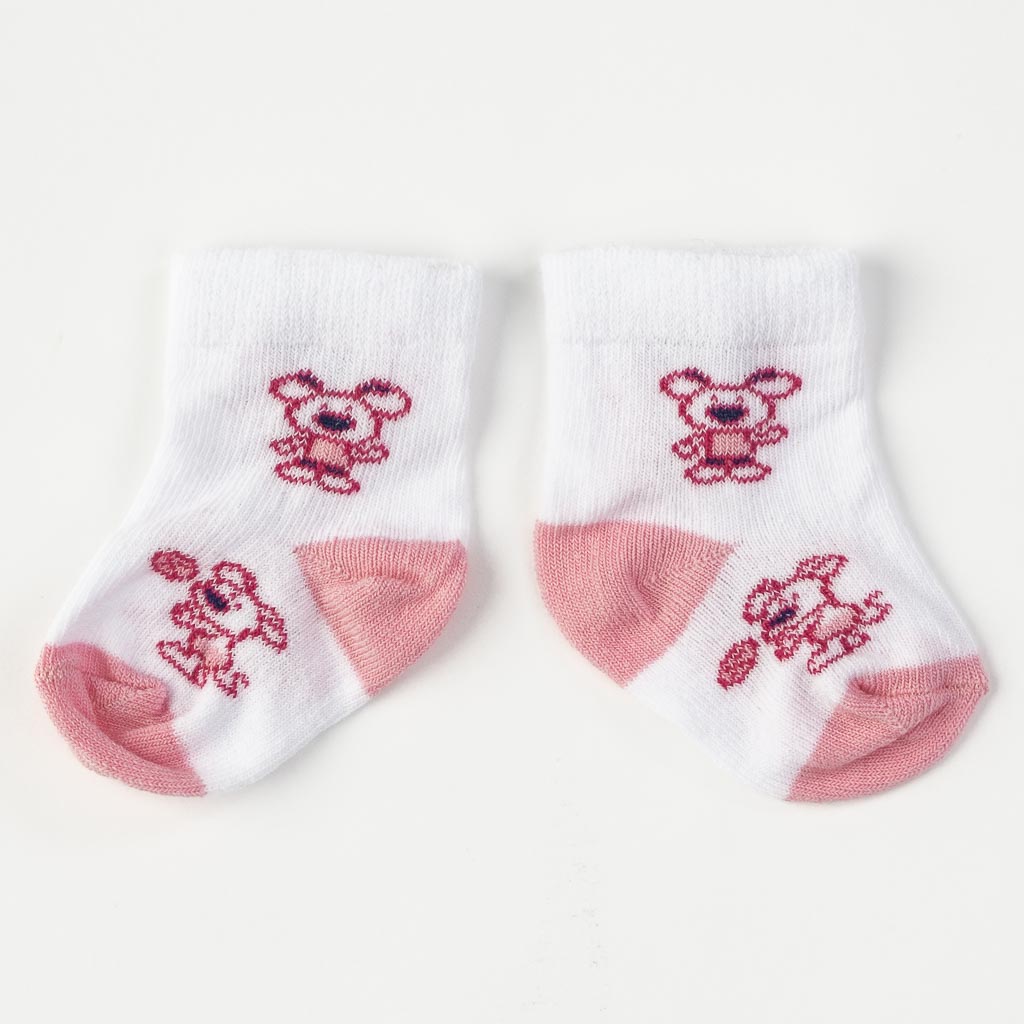 Σετ  3 чифта   бебешки чорапки  Για Κορίτσι  Findikbebe - Mouse