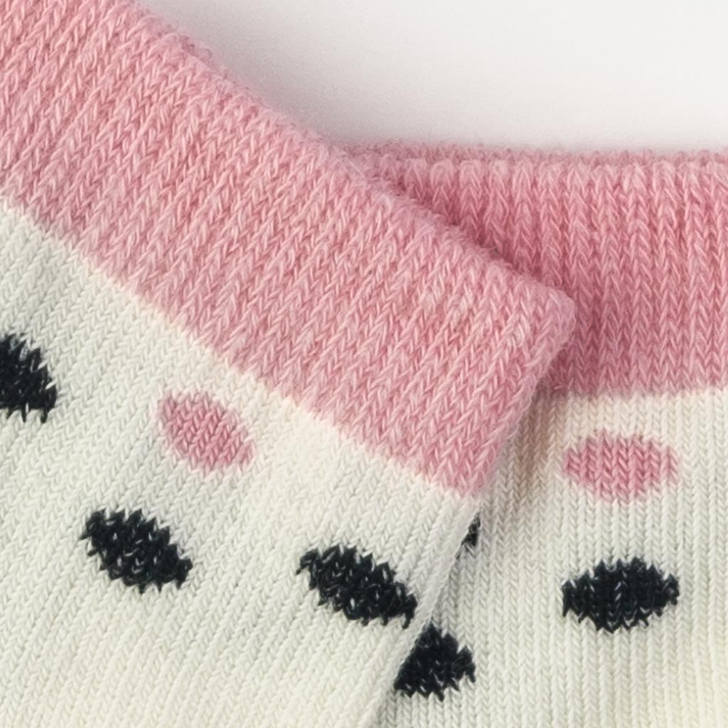 Комплект 3 чифта бебешки чорапки за момиче Findikbebe - Dots