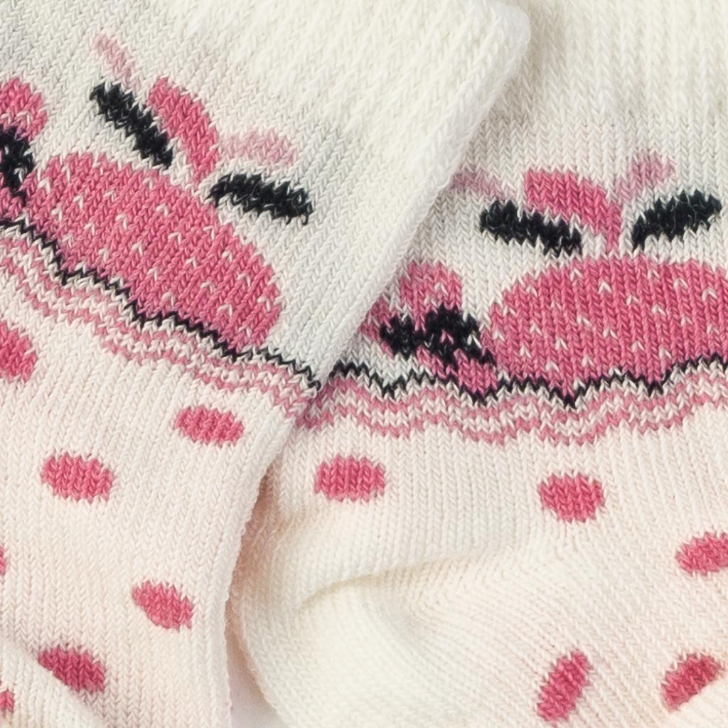 Σετ  3 чифта   бебешки чорапки  Για Κορίτσι  Findikbebe - Flowers