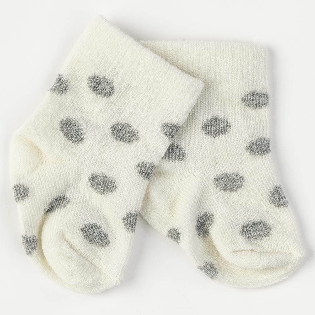 Комплект 3 чифта бебешки чорапки за момче Findikbebe -  Dots