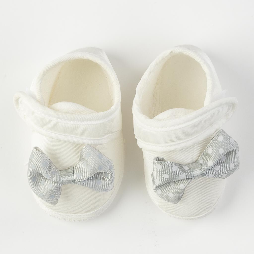 Бебешки комплект за момче шапка и обувчици Leylek Gray