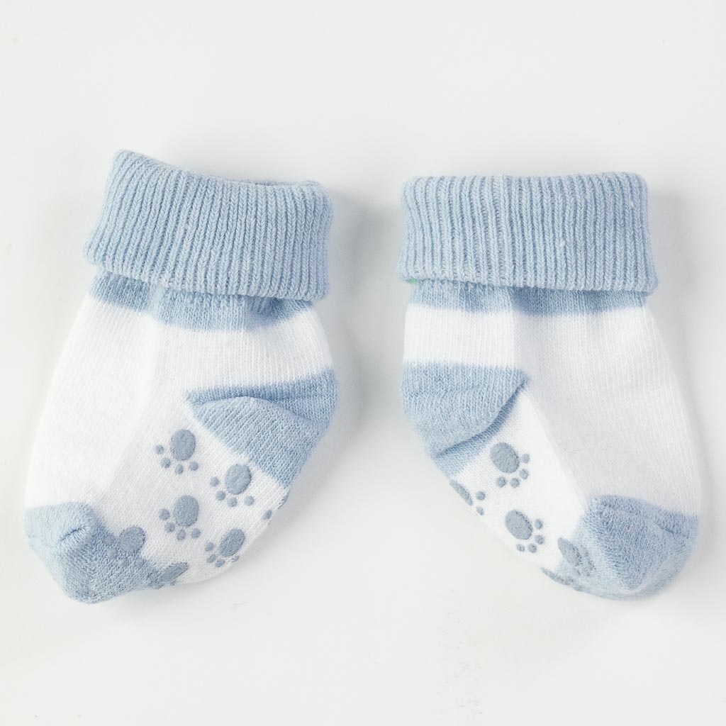 Бебешки чорапки  Για Αγόρι  Mini damla   Paw  Μπλε