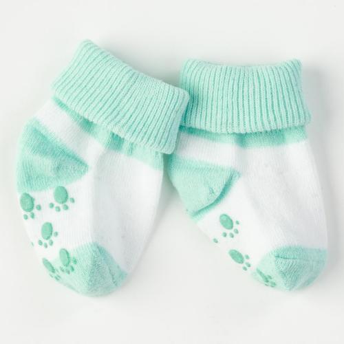 Бебешки чорапки за момче Mini damla Paw Зелени