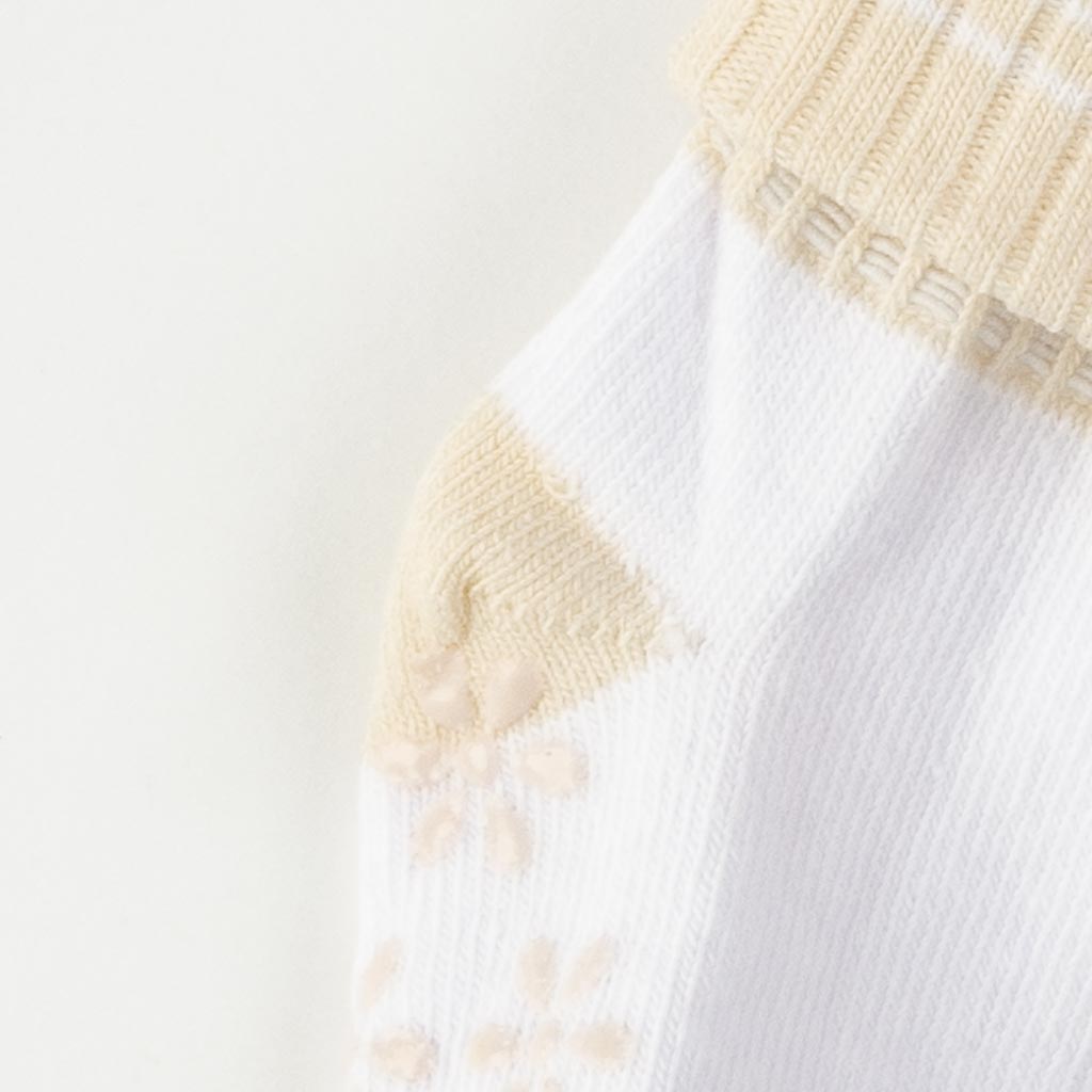 Бебешки чорапки  Για Κορίτσι  Talha   Flower   Бежови