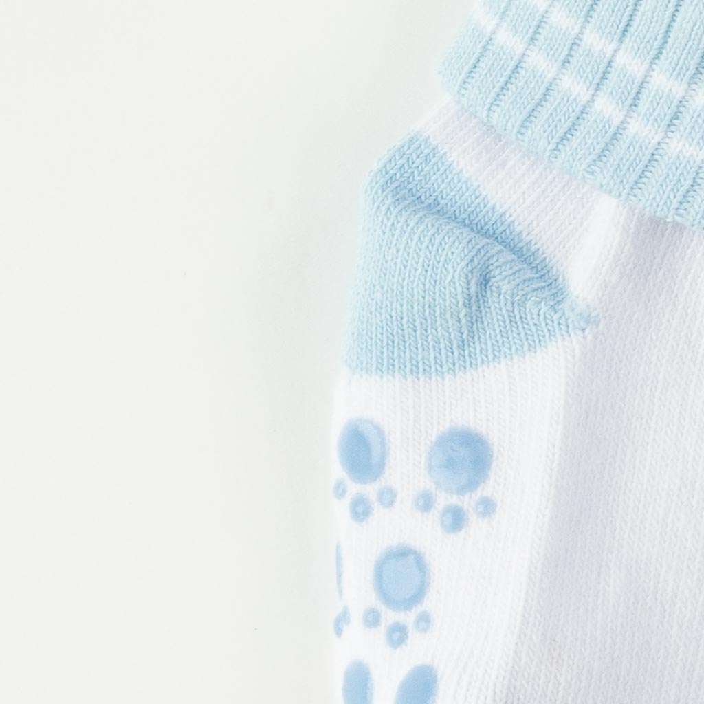 Бебешки чорапки за момче Talha Paw paw Светлосини