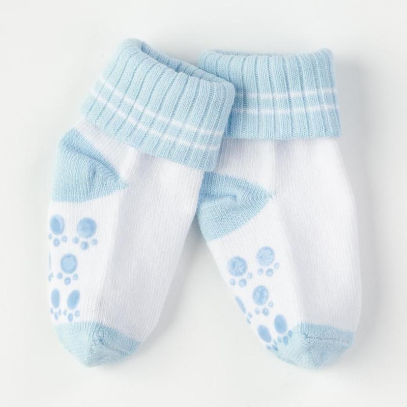 Бебешки чорапки  момче Talha Paw paw Светлосини