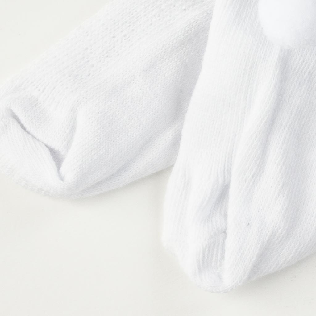 Бебешки чорапки за момиче Findikbebe Cherry Бели