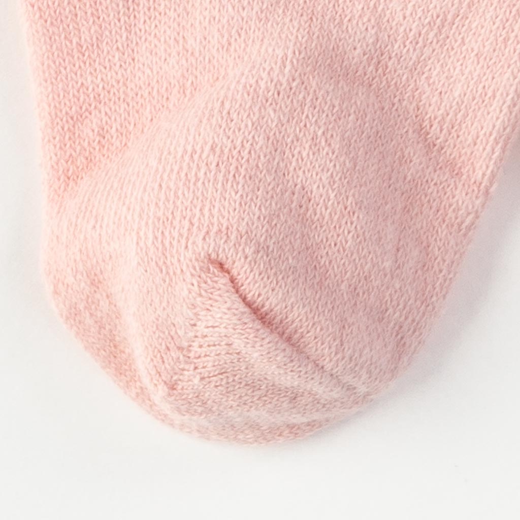 Бебешки чорапки за момиче Mini damla  Bows Розови
