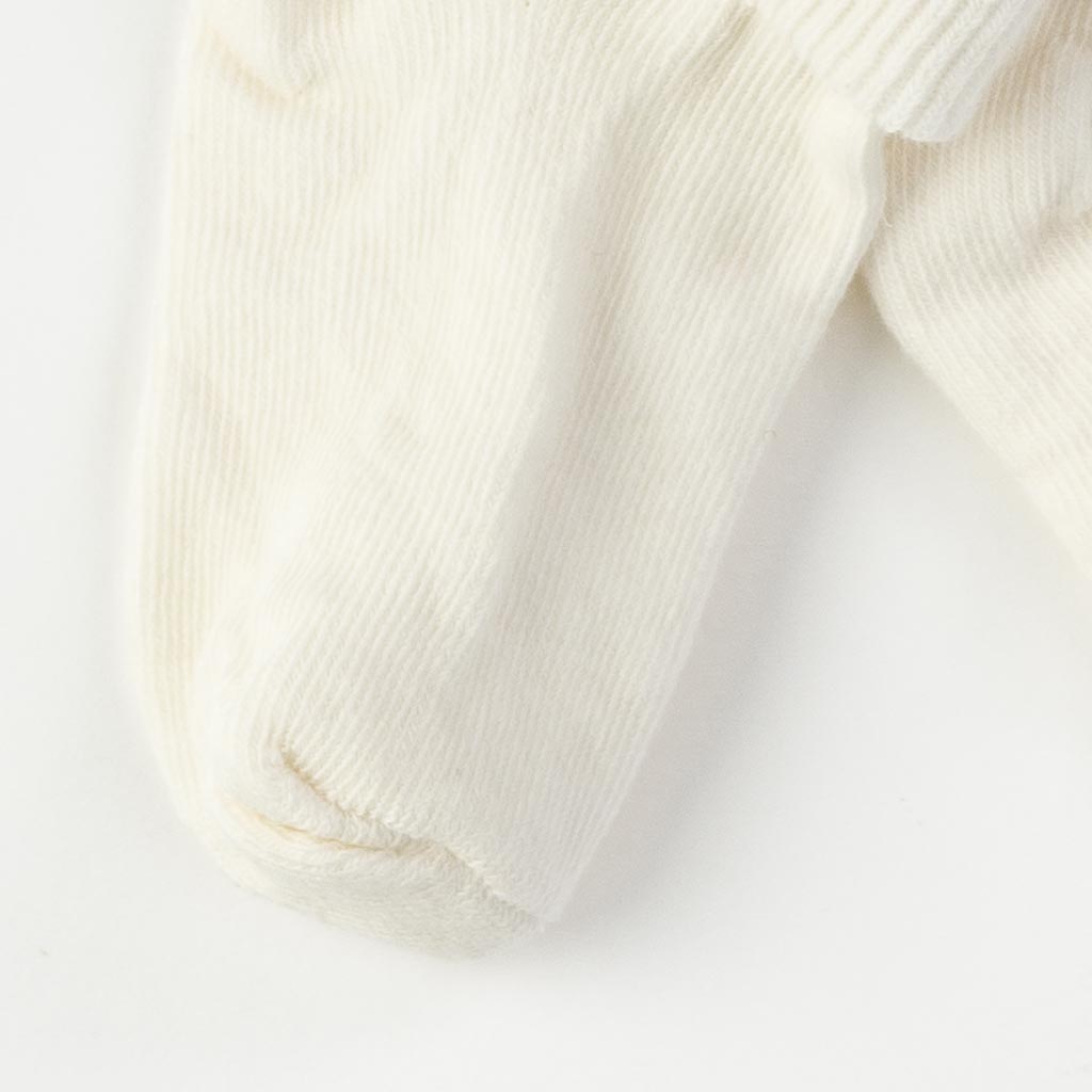 Бебешки чорапки Lycra  Бели