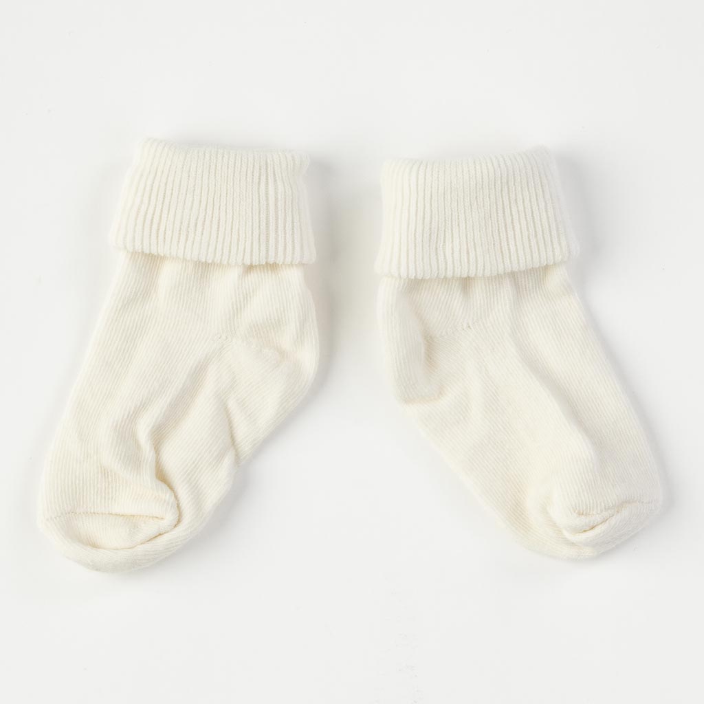 Бебешки чорапки   Lycra  Άσπρα