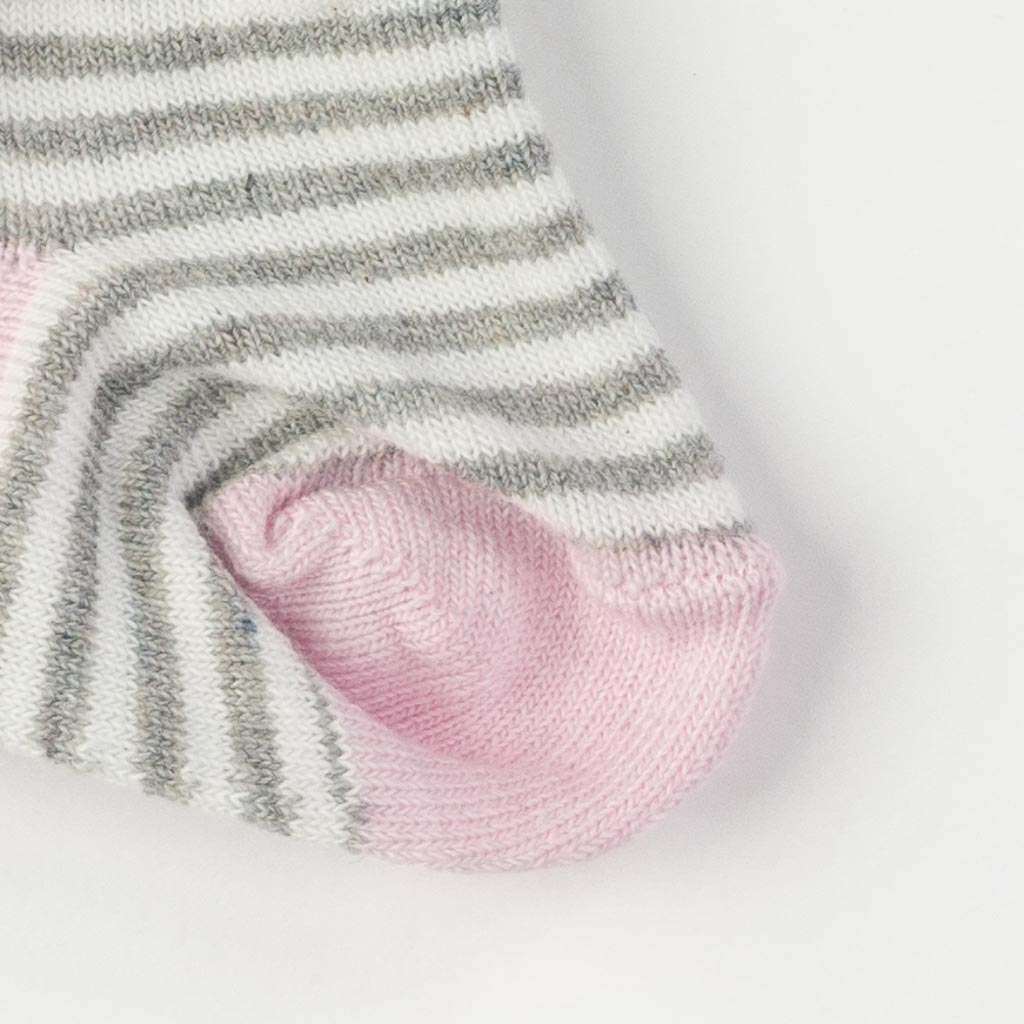 Бебешки чорапки за момиче Mini Damla Сиви