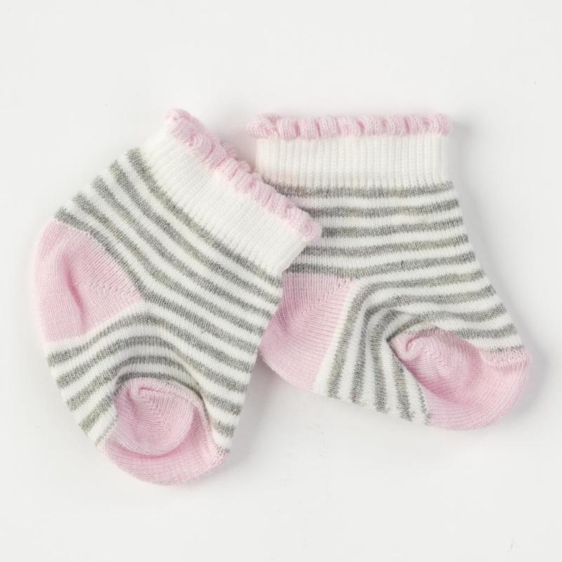 Бебешки чорапки  момиче Mini Damla Сиви