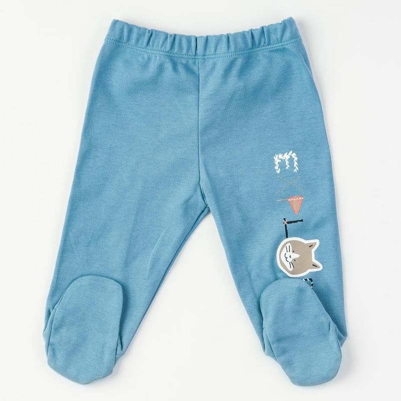Baby pants For a boy  Cat  blue