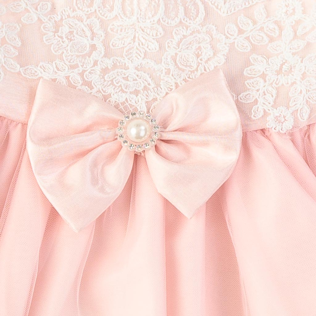 Комплект за изписване за момиче 5 части с рокля Premium Розов