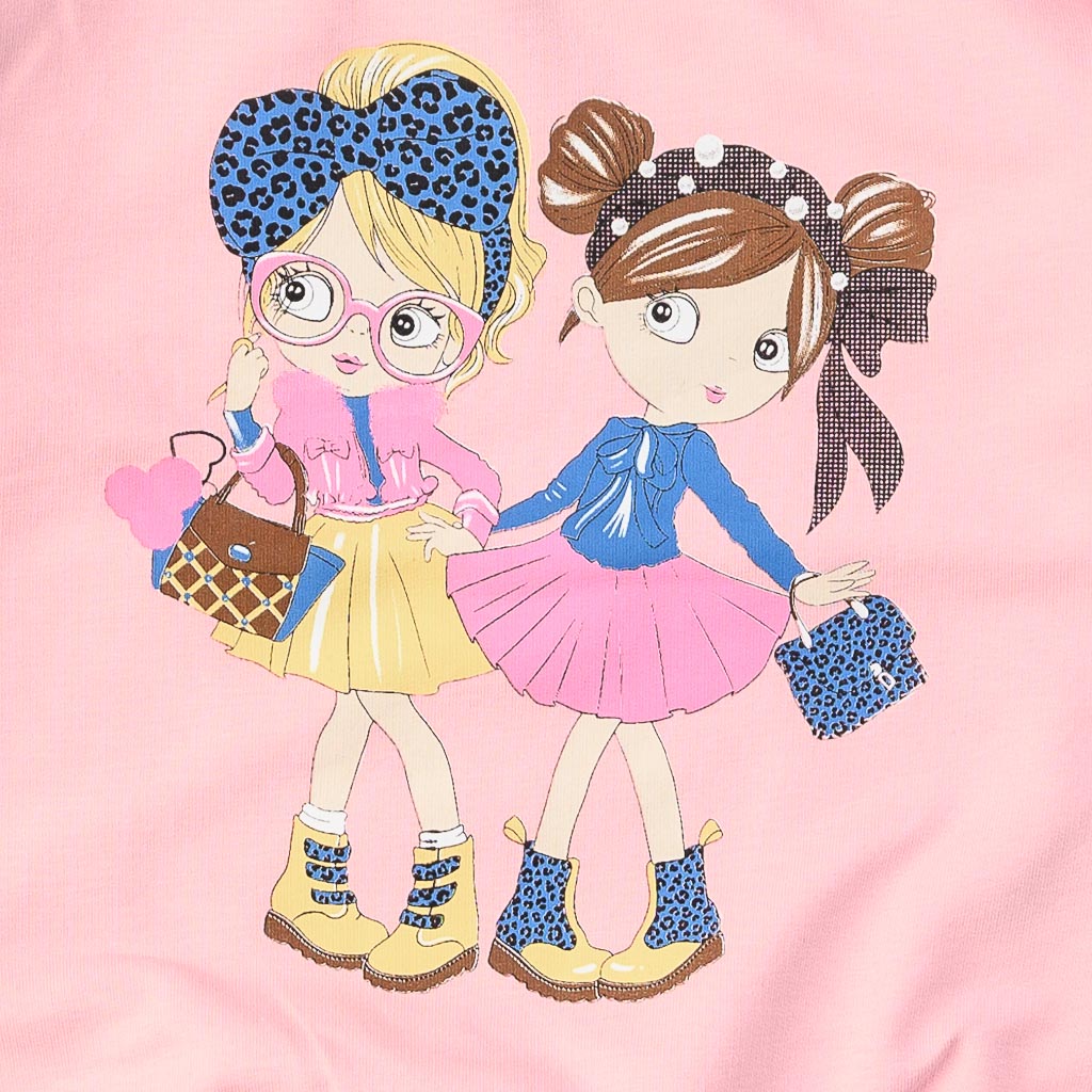 Детска блуза за момиче с дълъг ръкав Friends Breeze Розова