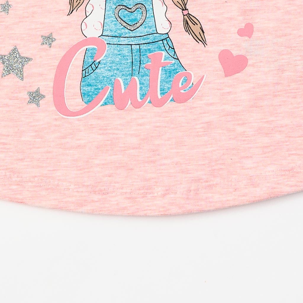 Παιδικη μπλουζα Για Κορίτσι με μακρυ μανικι  Cute   Breeze  Ροζε