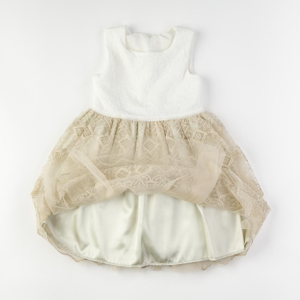 Παιδικο επισημο φορεμα με ζακετα  GVN Collectioon  Μπεζ