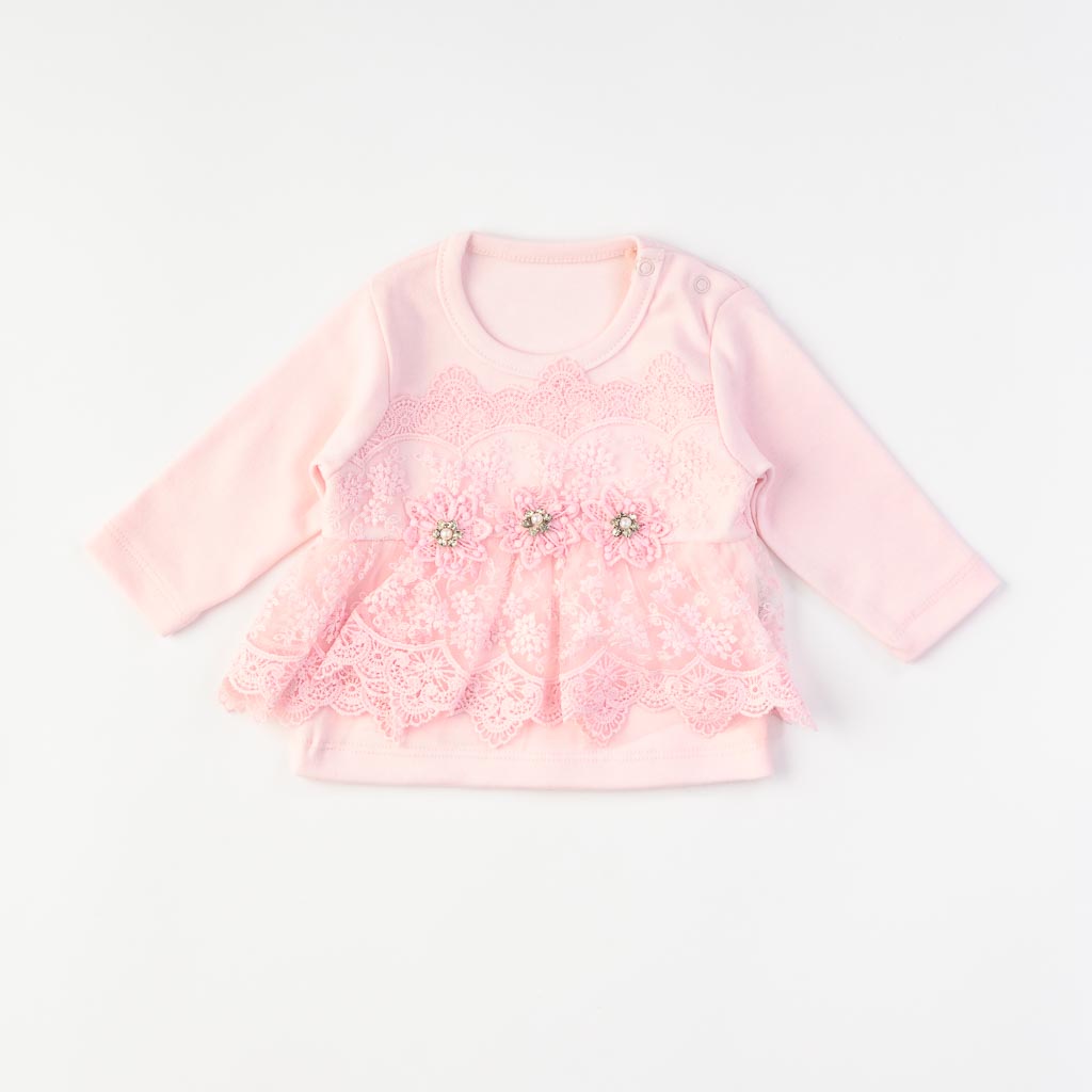 Βρεφικά σετ ρούχων με δαντελα Για Κορίτσι  Tafyy baby beauty  Ροζ