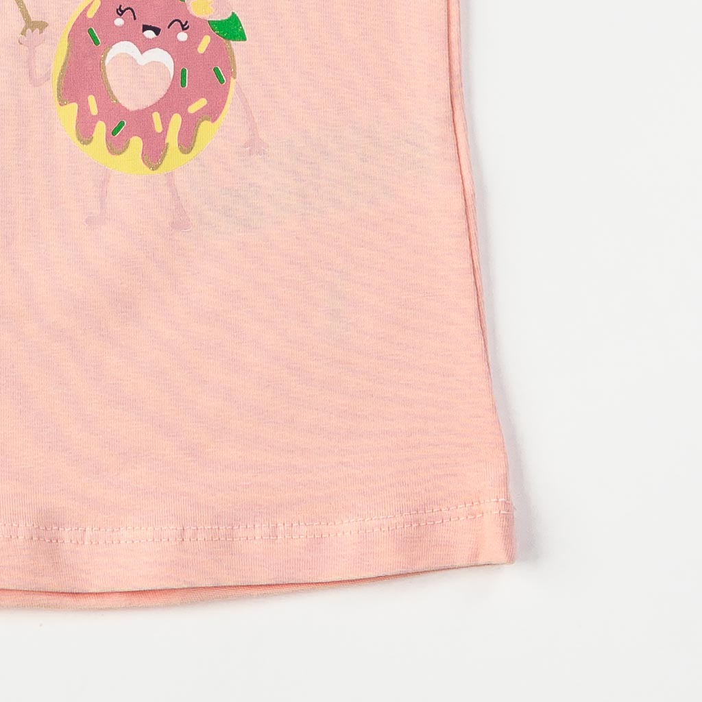 Детска тениска за момиче с щампа Breeze Lets Have fun Розова