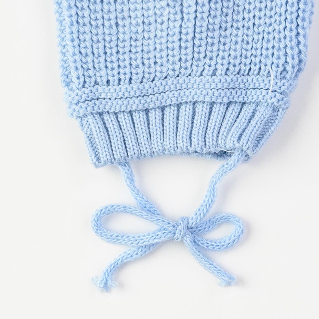 Бебешка шапка  Για Αγόρι  плетена   Golden  Μπλε