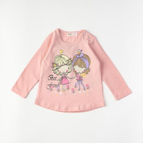 Παιδικη μπλουζα με μακρυ μανικι Για Κορίτσι  Breeze   Girls  Ροζε