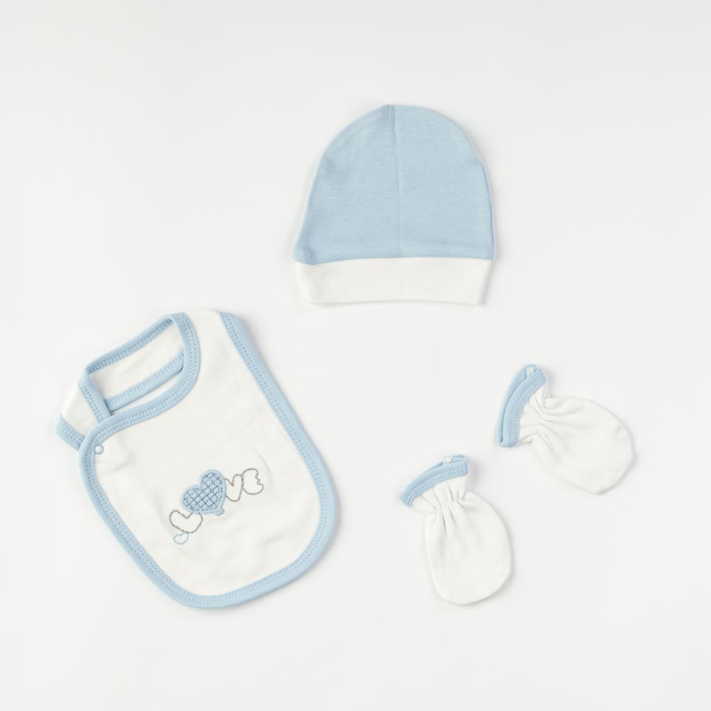 Комплект за новородено 8 части за момче Breeze Blue bear Син