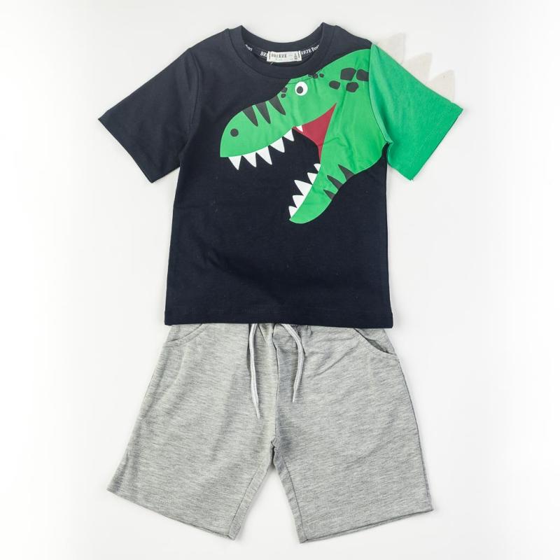 Детски комплект  момче тениска и къси панталонки Breeze Draco Life