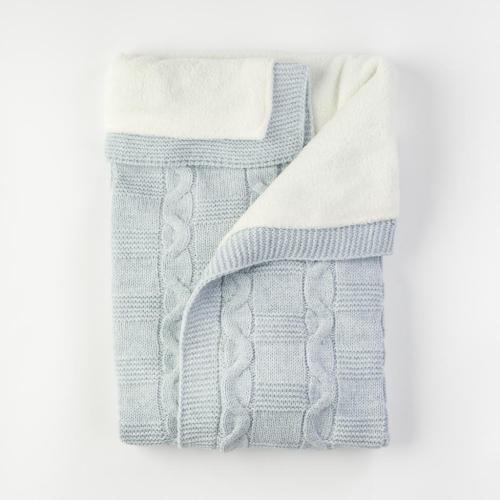 Παιδικη κουβερτα Για Αγόρι Πλεκτο με ζεστη φοδρα  95x80   Tafyy  Μπλε