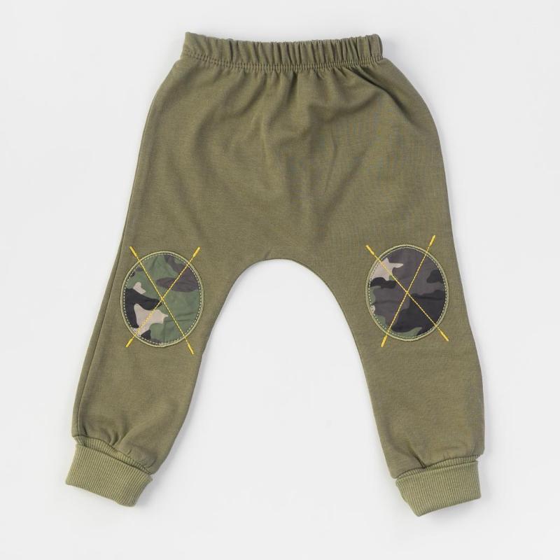 Baby nohavičky Pre chlapca  Camouflage  Zelené
